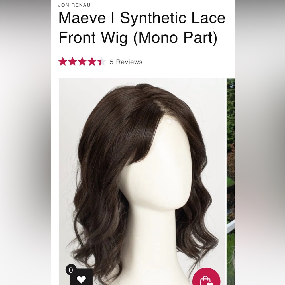 Jon Renau Maeve Synthetic Lace Front Wig - Rich Brown